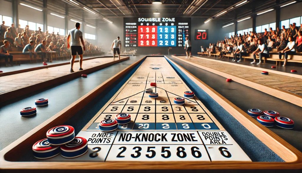 Explore advanced Shuffleboard Table rules with special stickers for a more challenging and fun game!